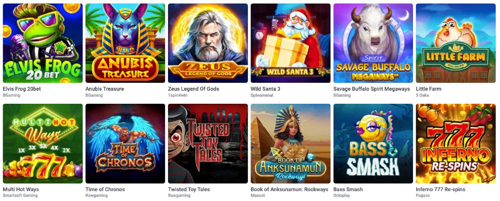 20bet Spielautomaten