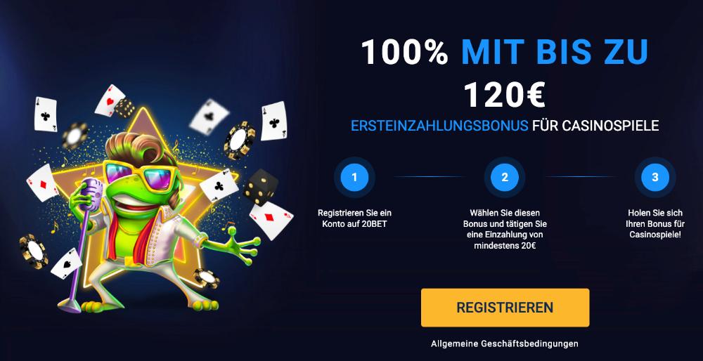 20bet Willkommensbonus