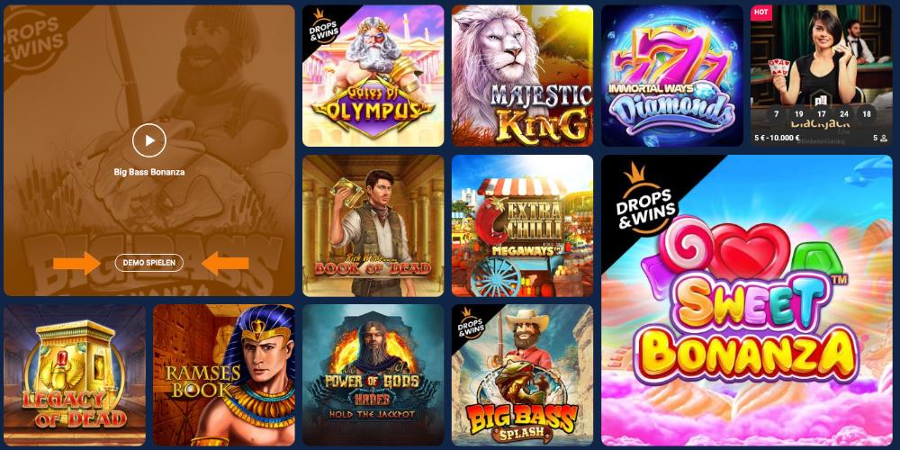 GrandWin Casino Demo-Modus
