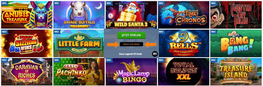 PlayAmo Casino Demo Modus