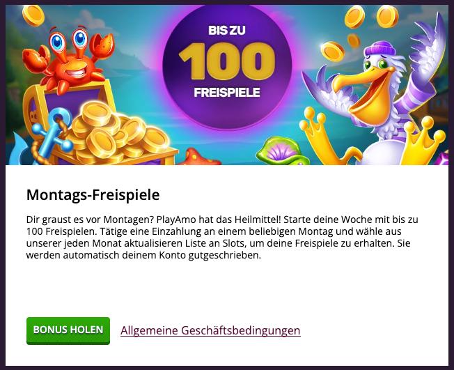 PlayAmo Casino Freispiele