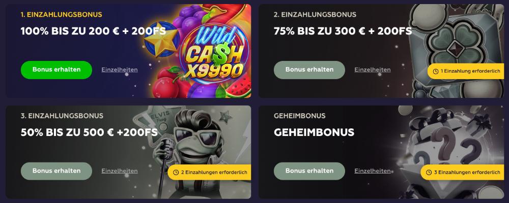 Playfina Willkommensbonus