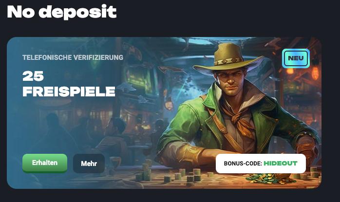 SlotHunter 25 Freispiele