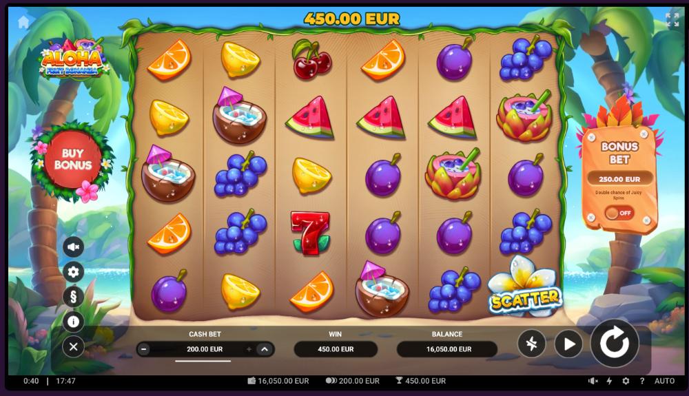 Spielautomaten aloha fruit bonanza