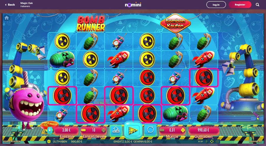 Bomb Runner Spielautomaten