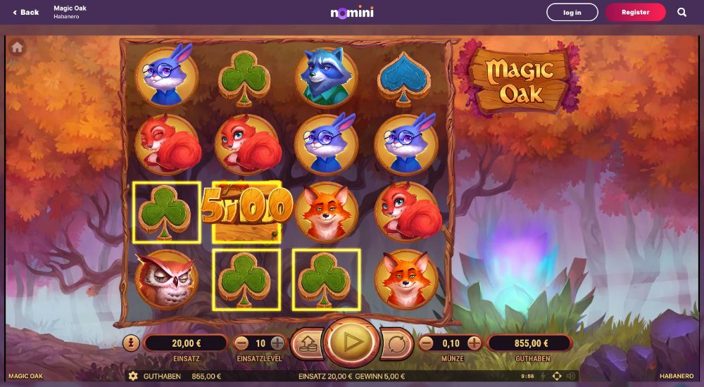 Magic Oak Spielautomaten
