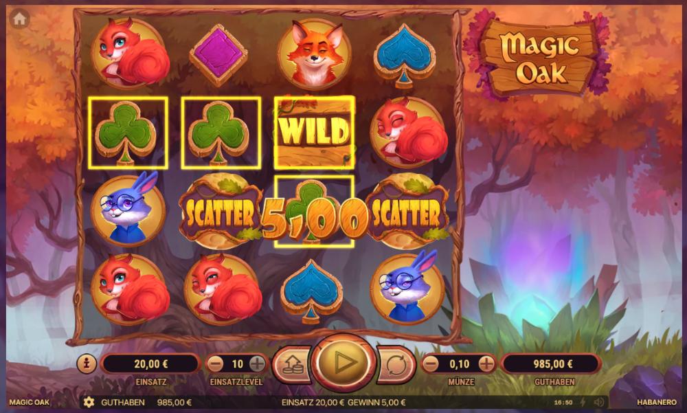 slot magic oak