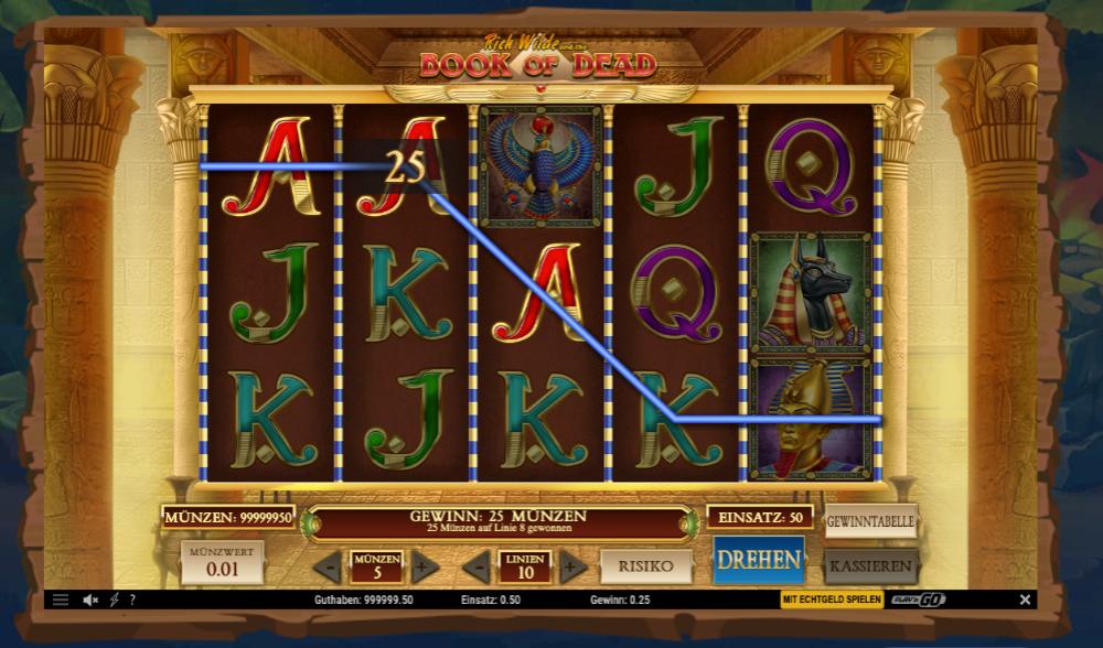 Book of Dead Online-Spielautomaten