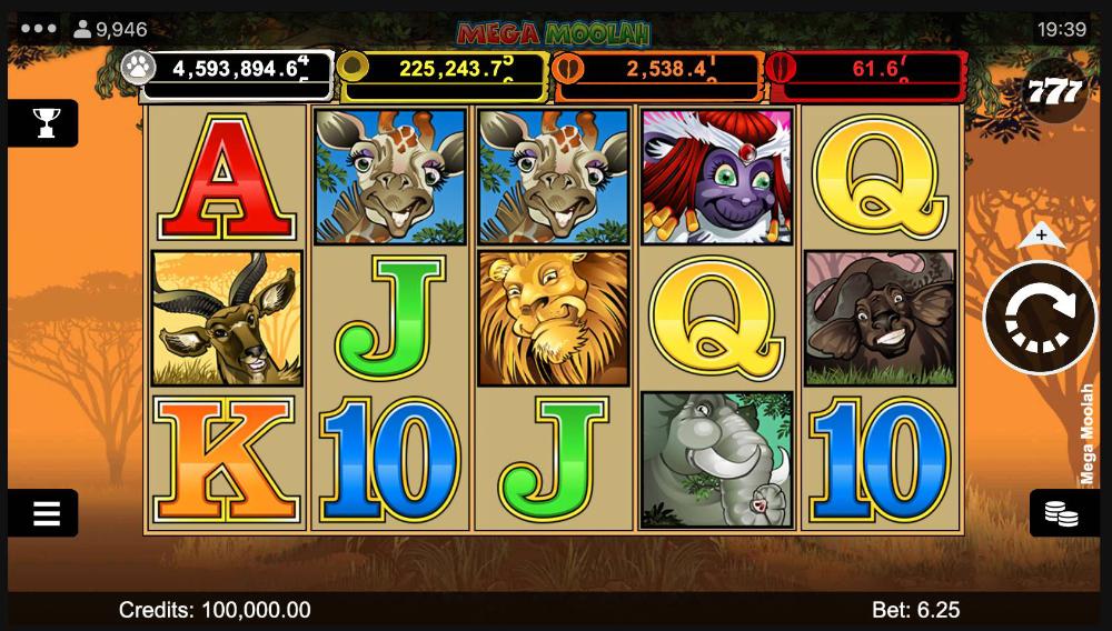 Mega Moolah Online-Spielautomaten