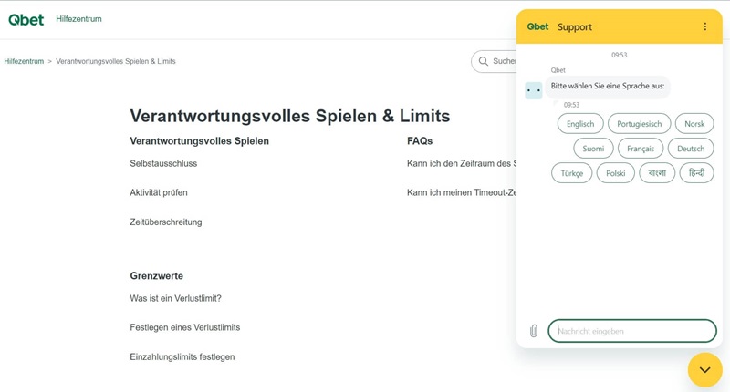 Legt Qbet Wert auf Spielerschutz?