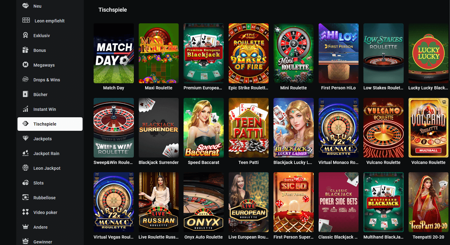 Leon Tischspiele