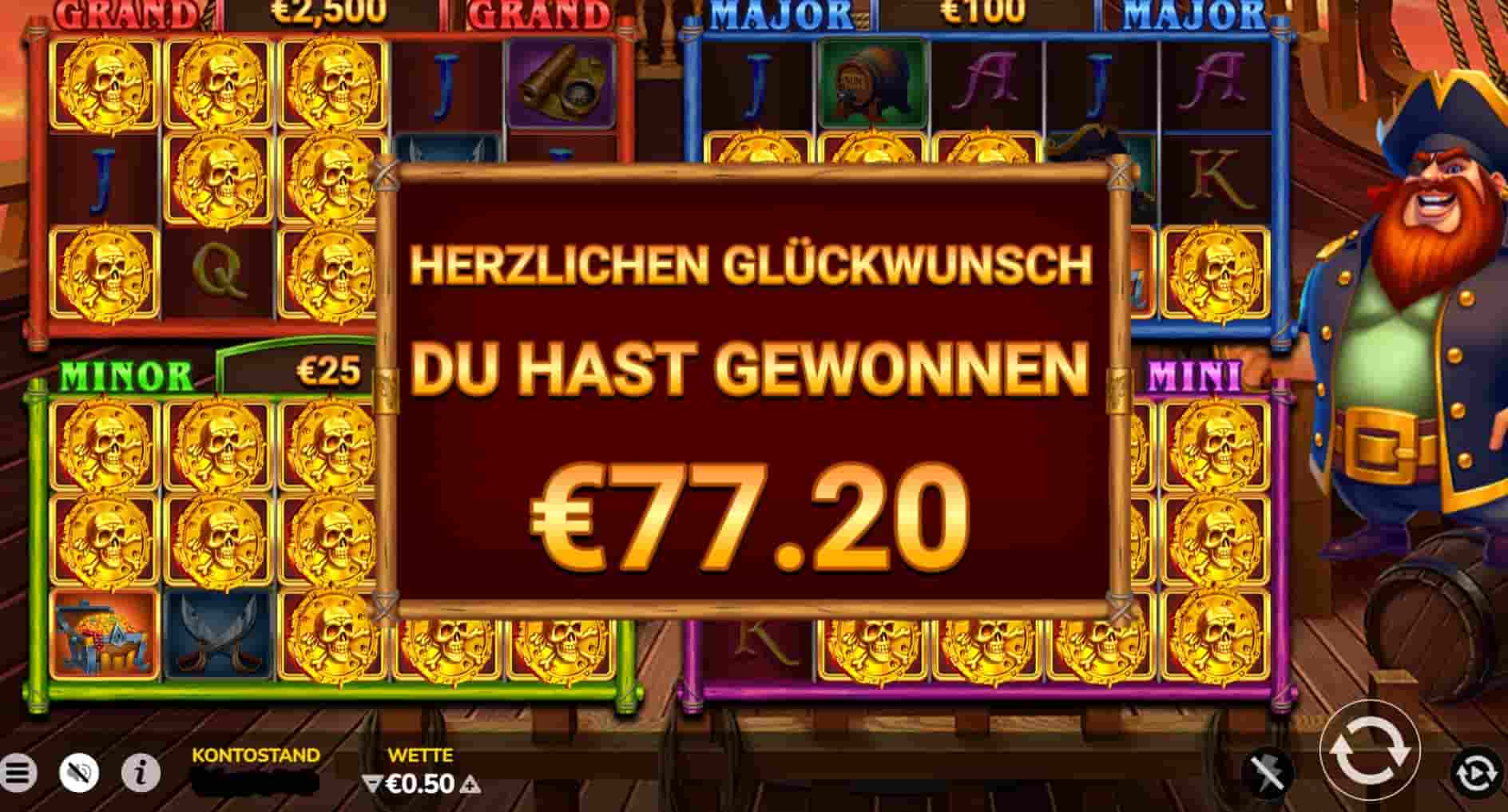 4 the loot 77,20 euro gewinn bei planbet