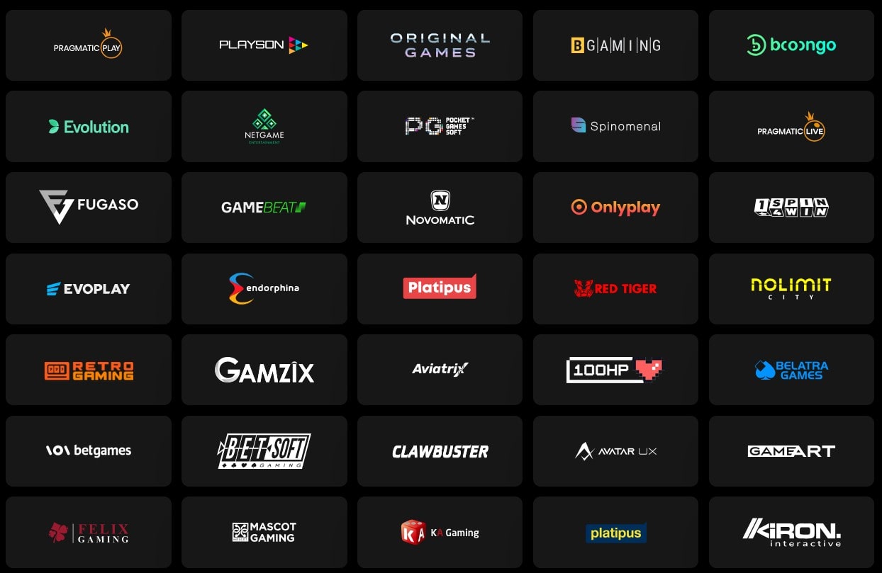 70+ Provider im Oscarspin Casino