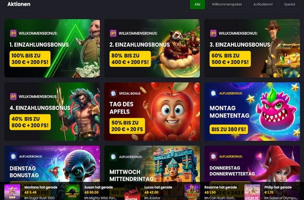 Asino Casino Aktionen