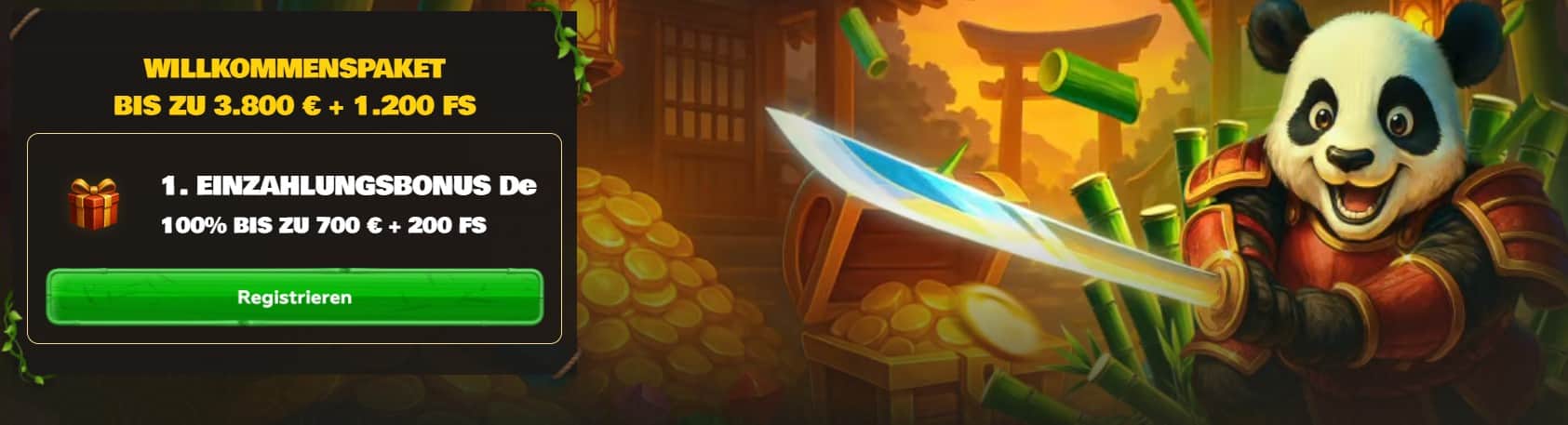 Asino Willkommensbonus 3800 € + 1200 Spins-
