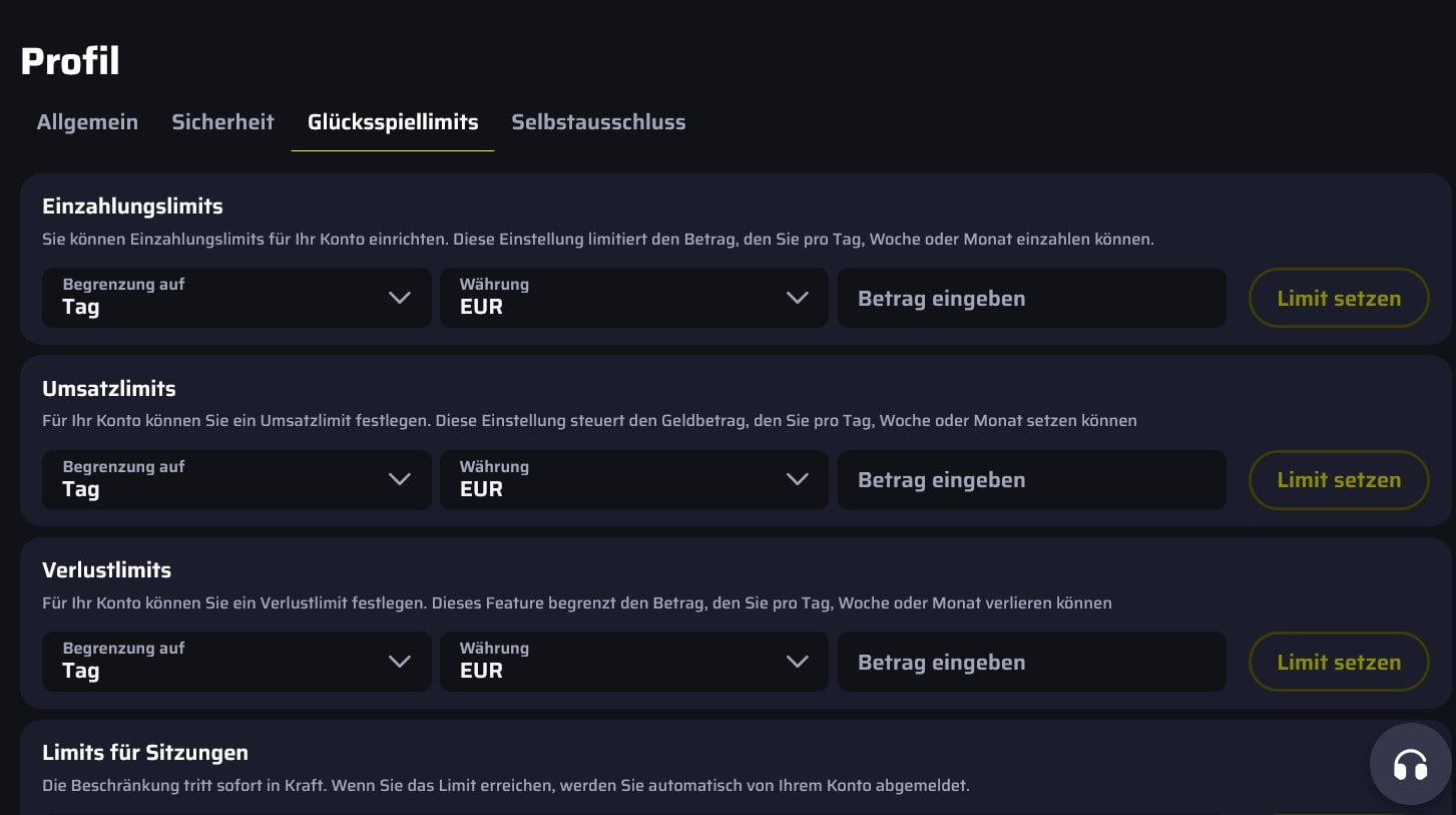 BDMbet Casino_Spielerschutz-Limits