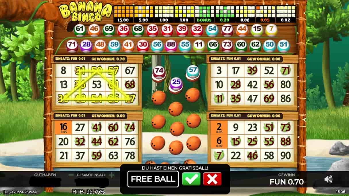 Banana Bingo Caleta im Haz Casino