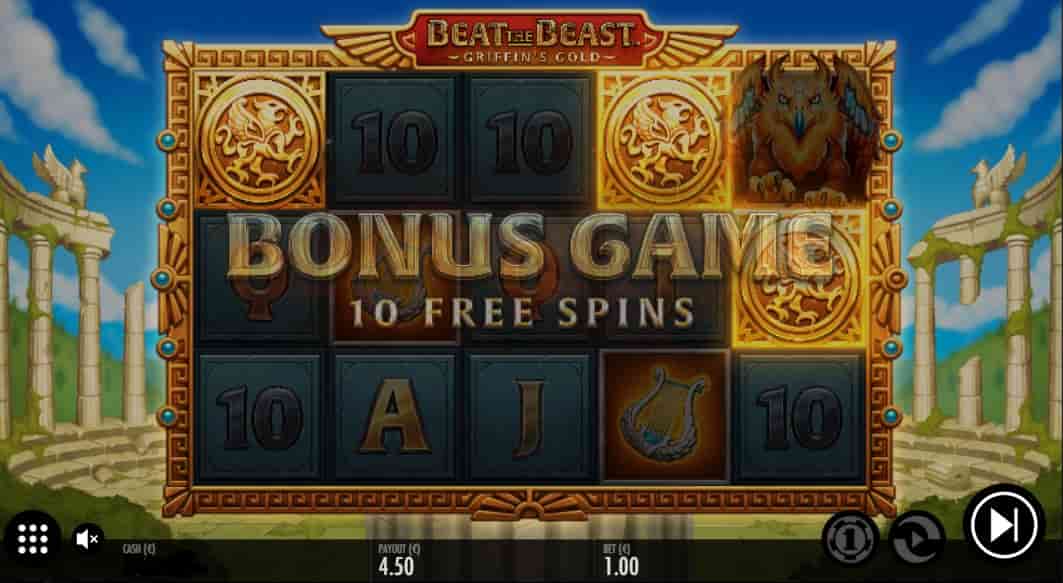 Beat the beast Griffins Gold_JEttbet_10 Freispiele