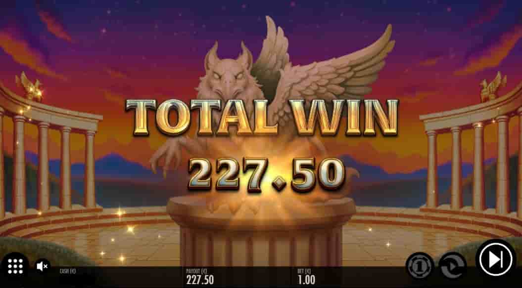 Beat the beast Griffins Gold_JEttbet_Thunderkick_227_50Euro win from freespins-