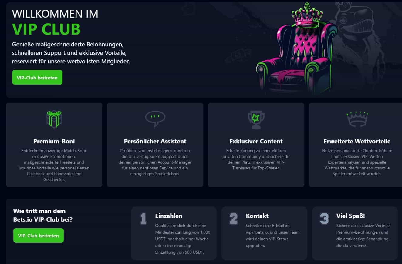 Bets.io VIP Club-