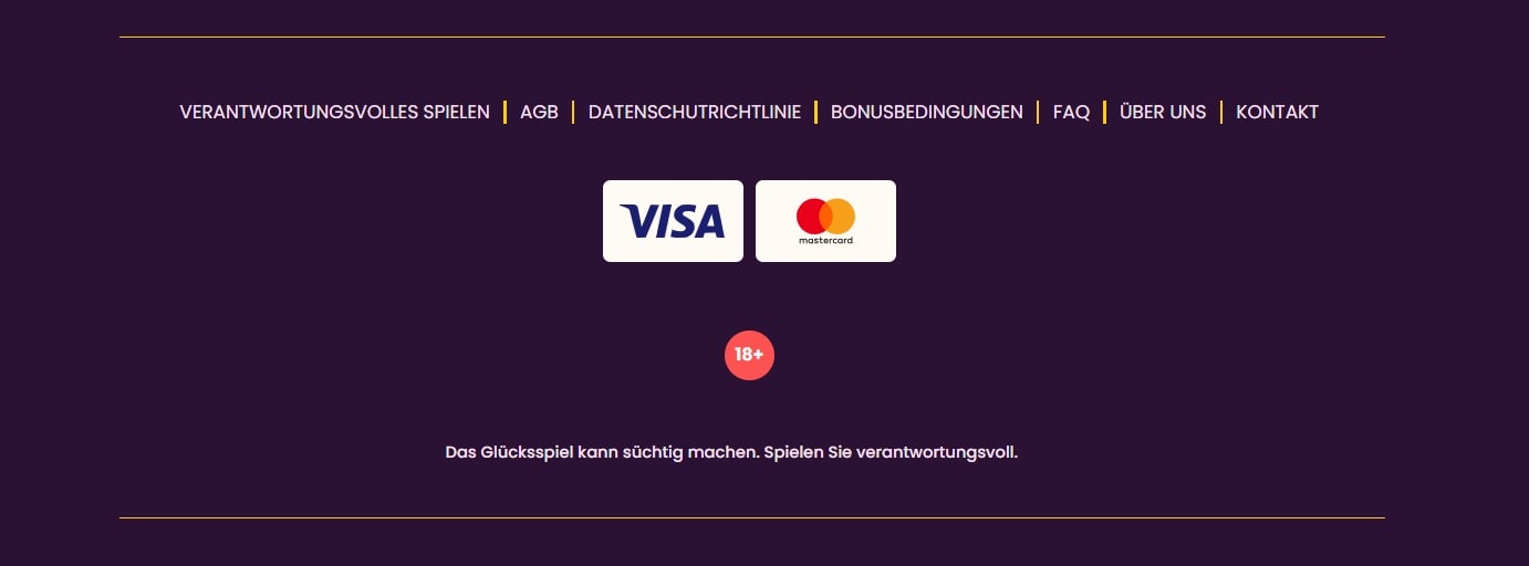 Bizzo Casino_Fehlen des Impressums