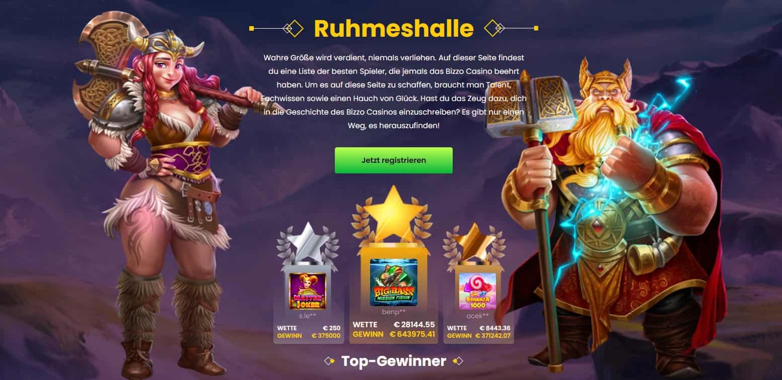 Bizzo Casino_Ruhmeshalle