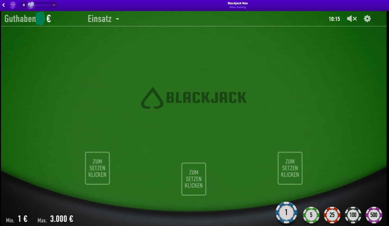 Blackjack Neo von Relax Gaming-min