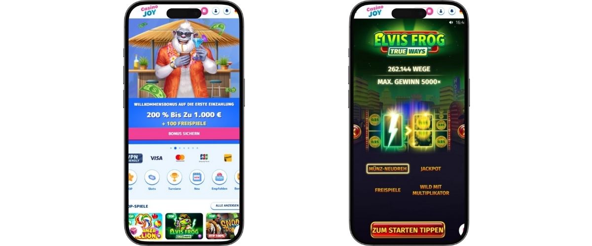 CasinoJoy mobiles Spielen-