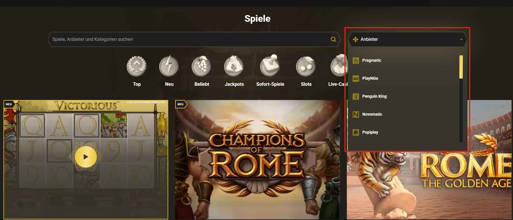 Casinoly Provider-