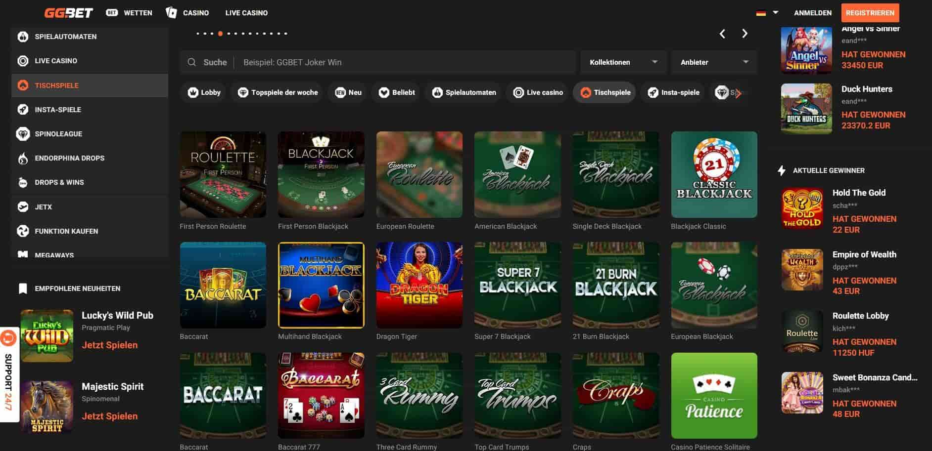 GGBet_Tischspiele