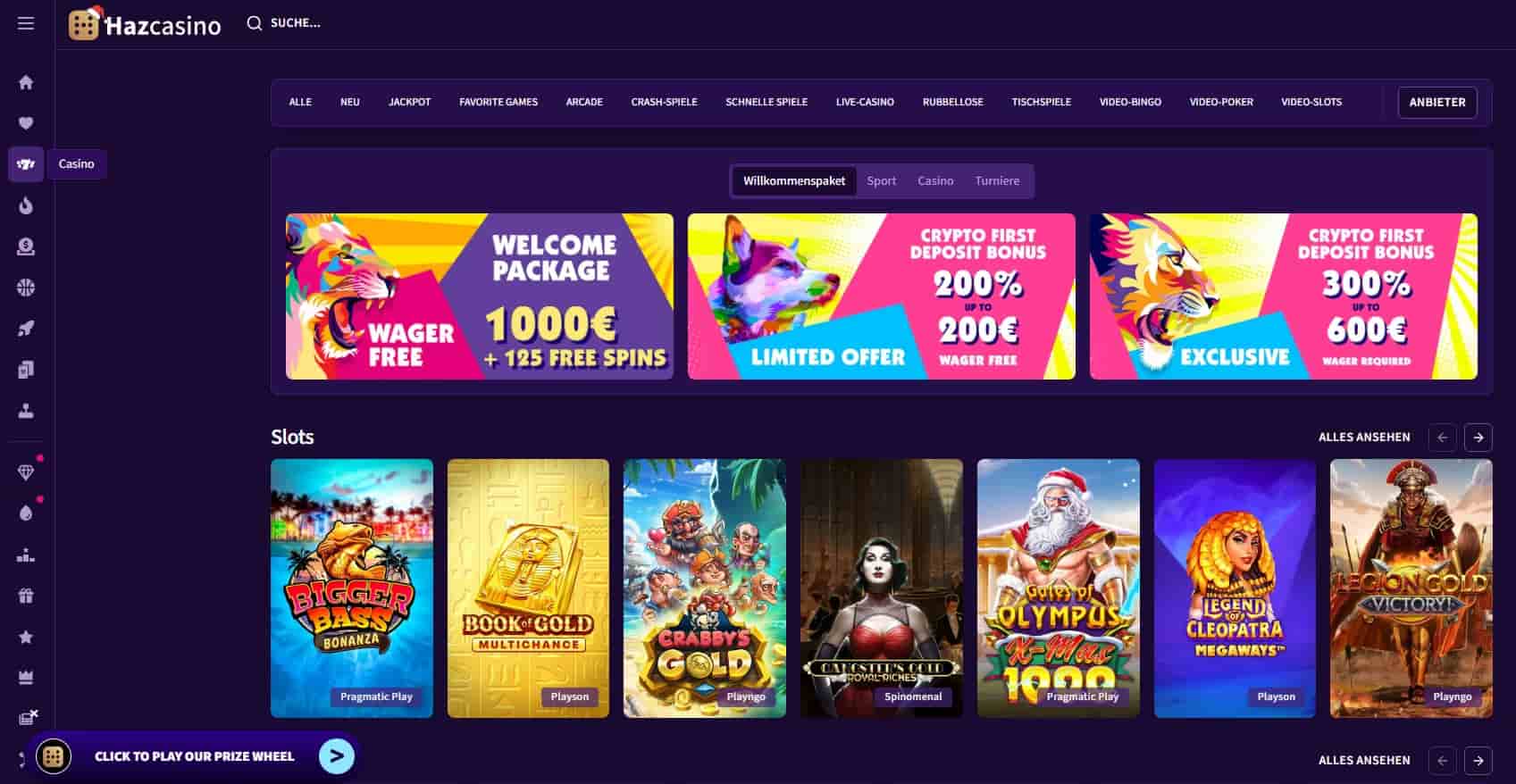 Haz Casino Start-