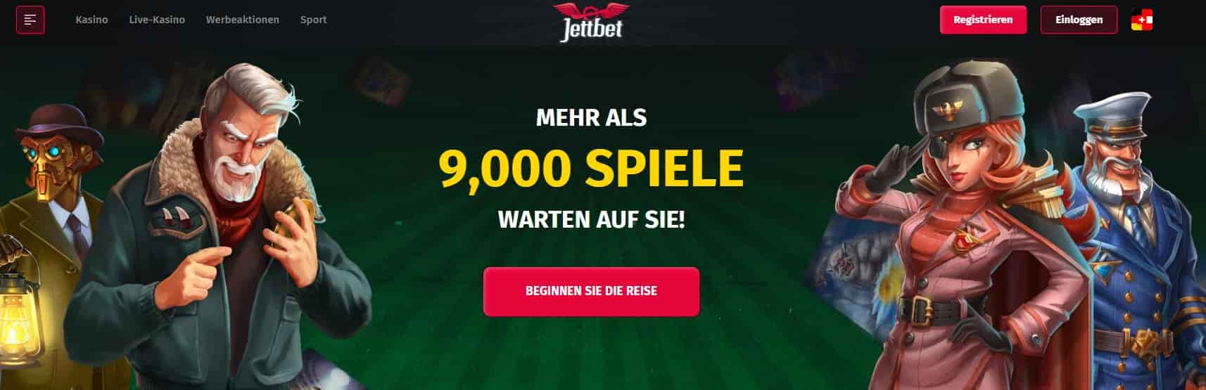 Jettbet 9000 Spiele-