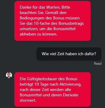 Jettbet_Cashback-Bonusbedingungen_Chat mit Daniel