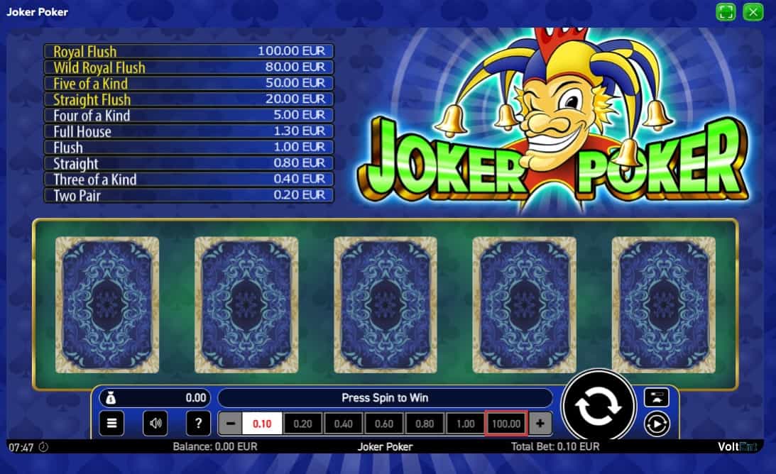 Joker Poker von Wazden VoltEnt
