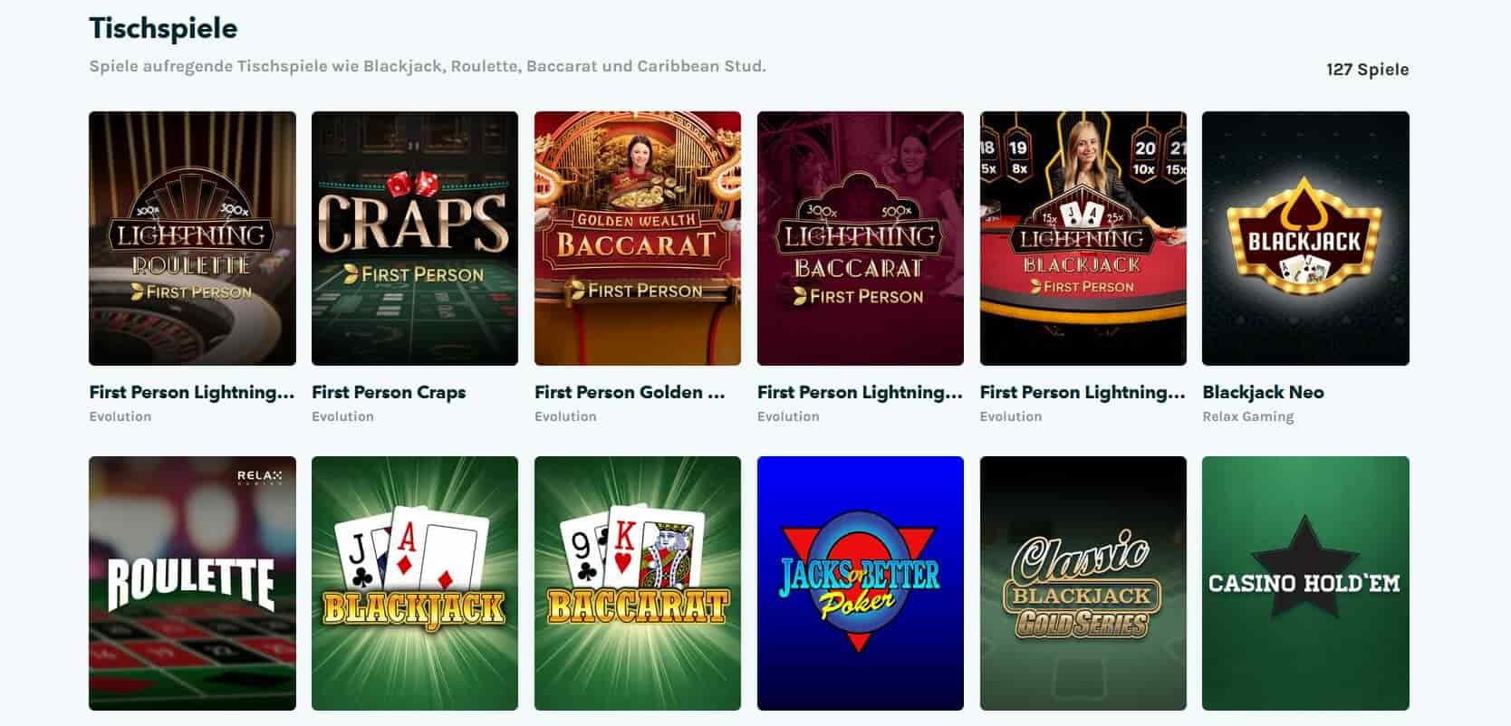 Lucky Days Tischspiele
