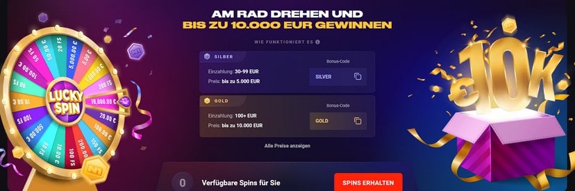 N1 Casino Glücksrad
