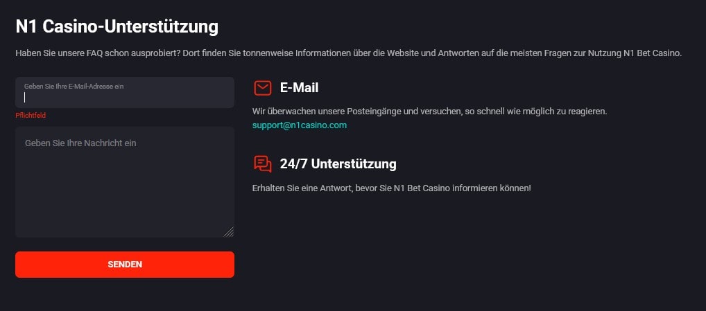 N1 Casino Support-