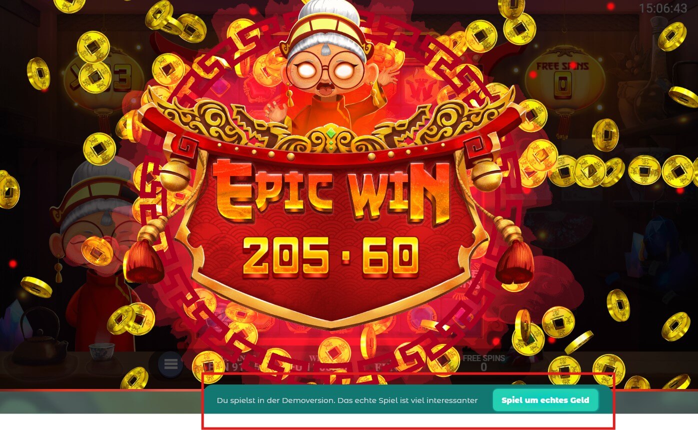 Neon54_Casino_Demo Mode Epic win 205,60 €