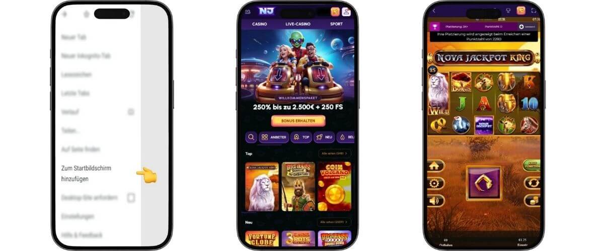 NovaJackpot mobile App