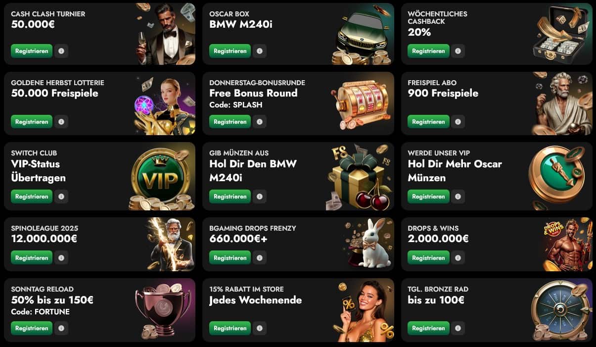 Oscarspin Casino_Aktionen-