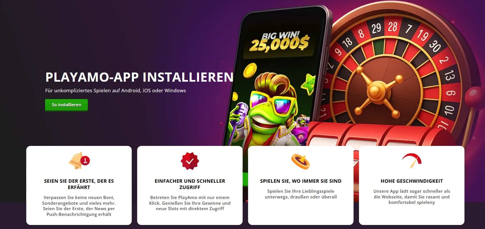 PlayAmo Casino App installieren-