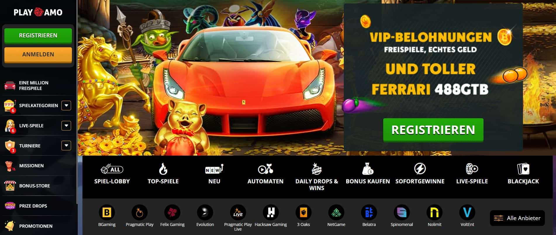 PlayAmo Casino_Startseite-