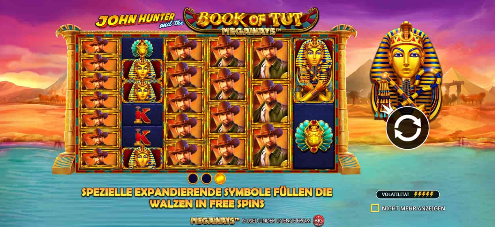 Playzilla Book of Tut Megaways Pragmatic