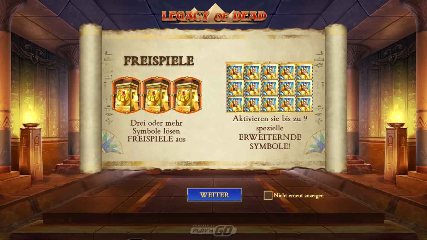 Playzilla Legacy of Dead Play n GO