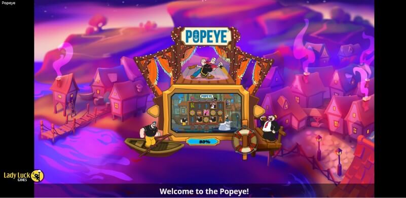 Popeye Slot von Lady Luck Games