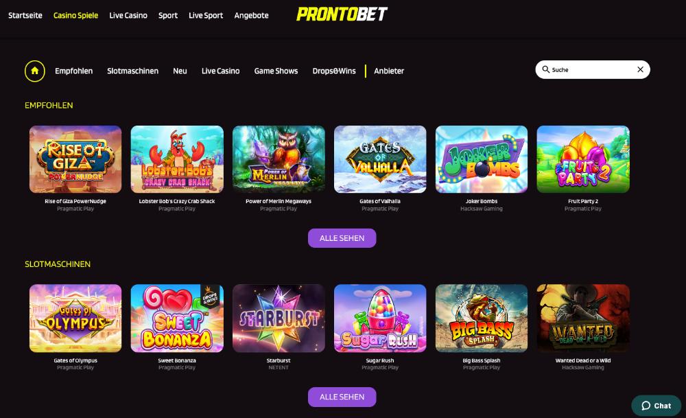 Prontobet Casino Deutschland