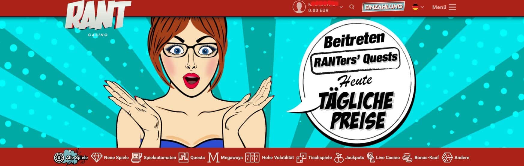 RANT Casino _Ranters Quest