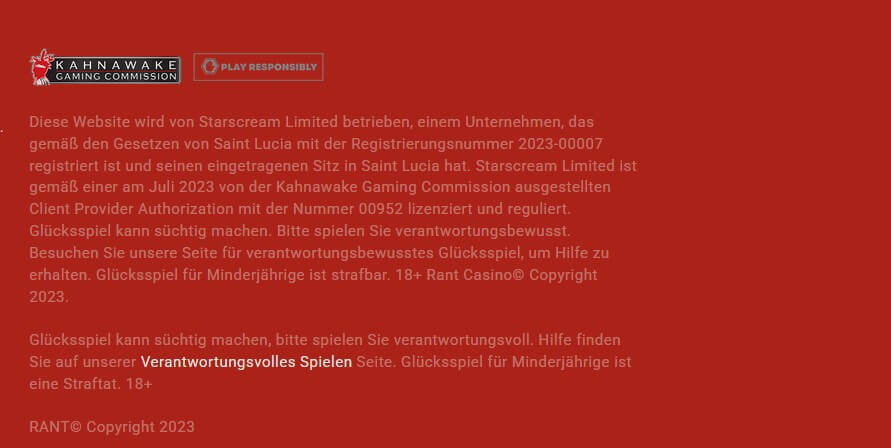 RANT Casino_Impressum