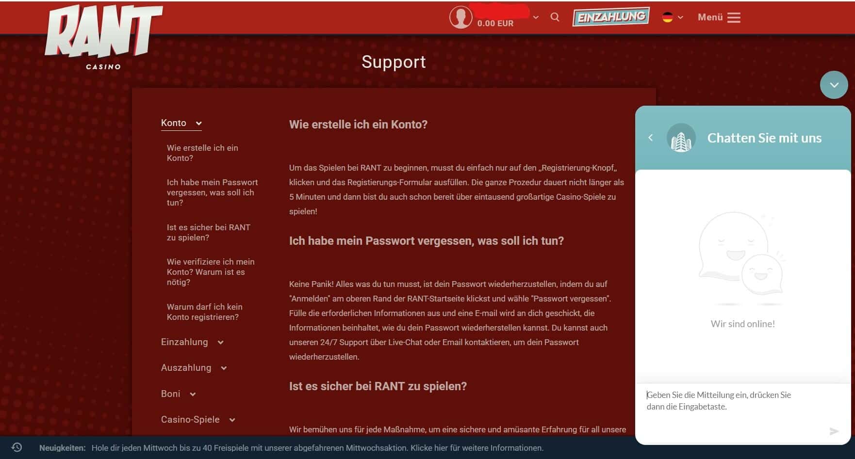 RANT Casino_Support