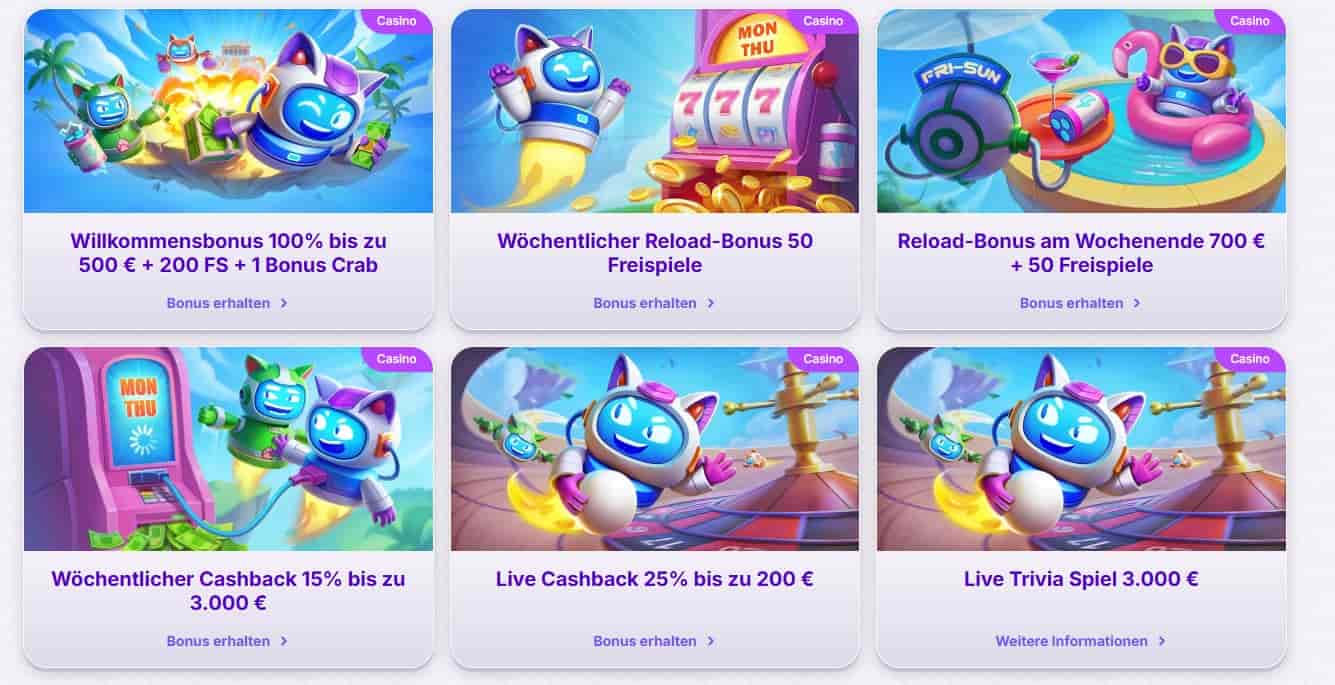 Robocat Casino Aktionen-